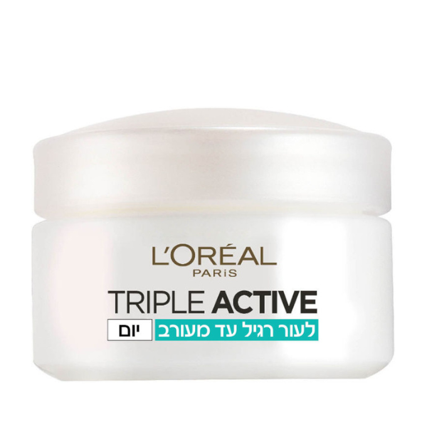 קרם יום להגנה מתקדמת לעור פנים רגיל עד מעורב מסדרת 'טריפל אקטיב' 50 מ"ל | L'Oréal Paris