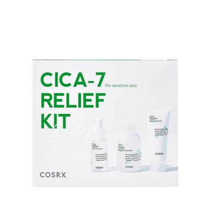 מארז 3 שלבים CICA7 להרגעת עור אדמומי ומגורה | COSRX