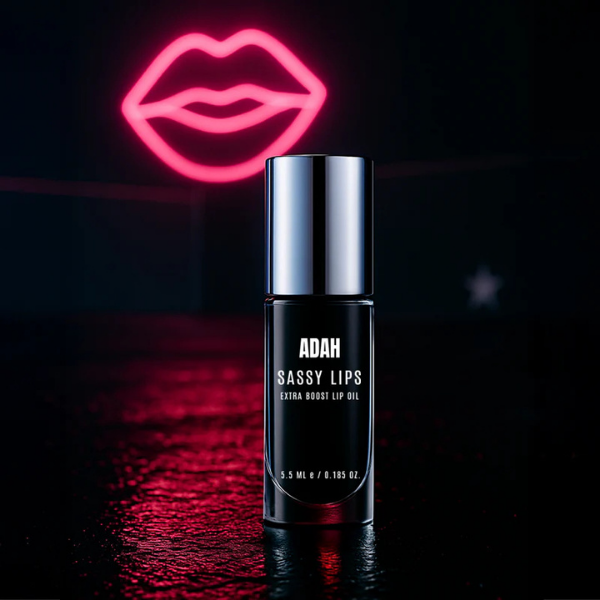 שמן שפתיים שחור מסדרת 'רוק & רול' המתאים את הגוון לשפתיים שלך | Adah Lazorgan