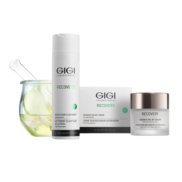 קרם למניעת אדמומיות בפנים 'רדנס רליף קרם' מסדרת 'ריקאברי' 50 מ"ל | GIGI