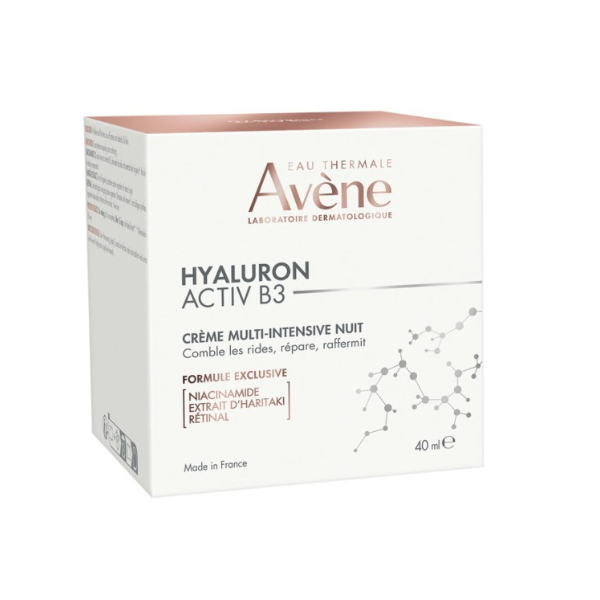 קרם לילה לטיפול בסימני ההזקנות בעור הפנים מסדרת 'היאלורון אקטיב' 40 מ"ל | Avene