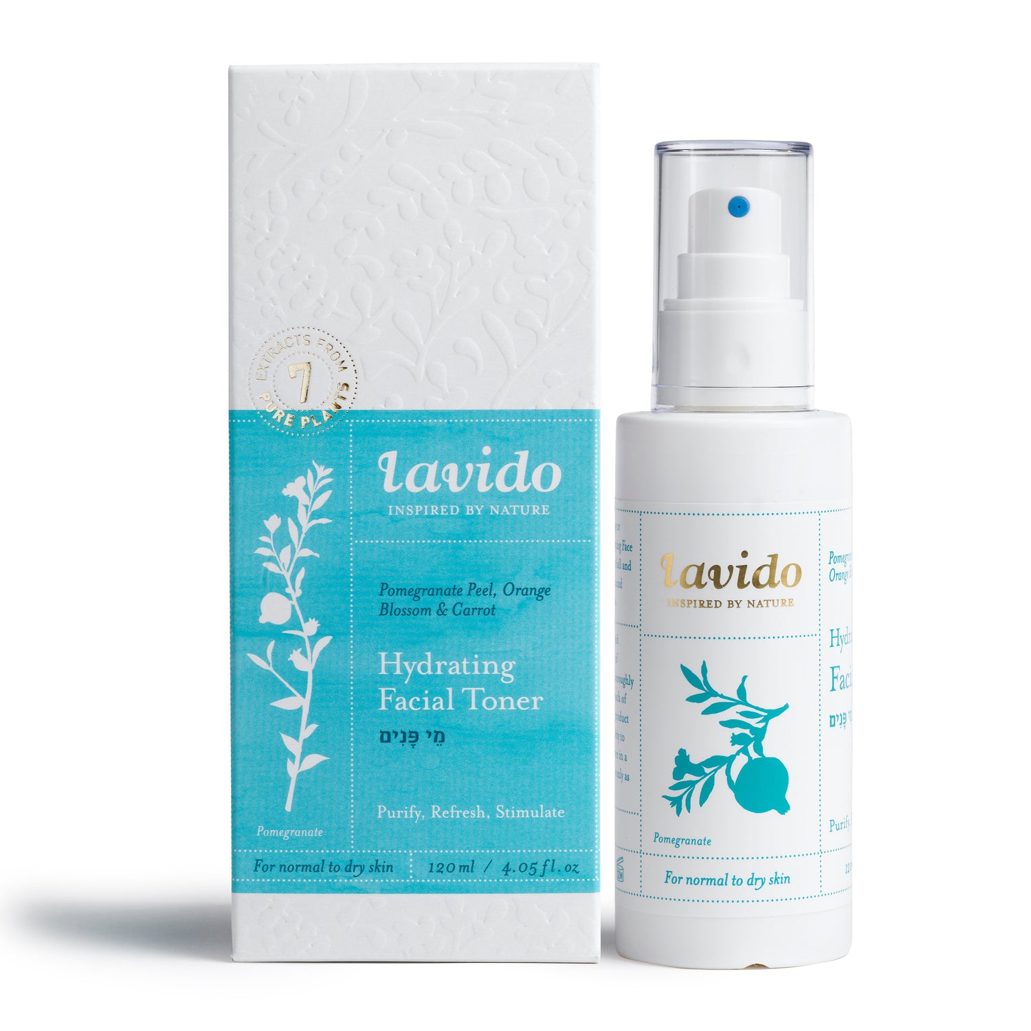 מי פנים לעור רגיל עד יבש 'הידרטינג פסיאל טונר' 120 מ"ל | Lavido