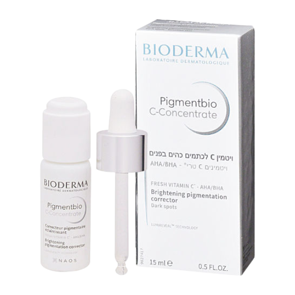 ויטמין C להבהרת כתמים כהים בעור הפנים מסדרת 'פיגמנטביו' 15 מ"ל | Bioderma