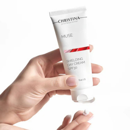קרם יום SPF30 להגנה ולהחדרת לחות לעור הפנים | 75 מ"ל | Christina