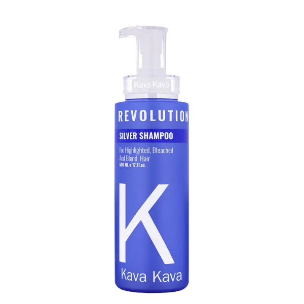 שמפו סילבר לנטרול גוונים צהובים בשיער בהיר | 500 מ"ל | Kava Kava
