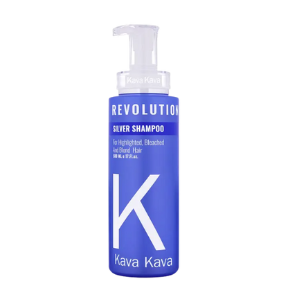 שמפו סילבר לנטרול גוונים צהובים בשיער בהיר | 500 מ"ל | Kava Kava