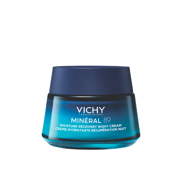 מינרל 89 קרם לילה לשיקום הלחות בעור הפנים 50 מ"ל - וישי