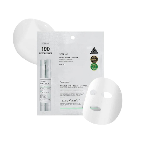 מארז ניסיון המכיל סרום 'מיקרו מחטים 100' ומסכת לחות לאיזון עור הפנים | VT