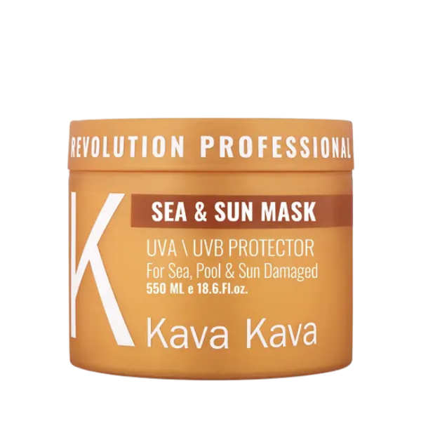 מסכת הזנה טיפולית לשיער 'סי & סאן' 500 מ"ל | Kava Kava