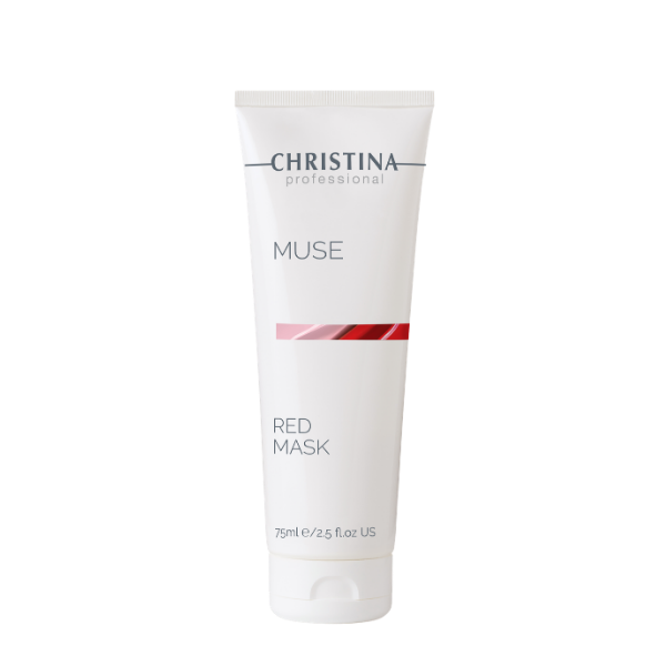 מסכת פנים אדומה לשיקום והענקת זוהר לעור | 75 מ"ל | Christina