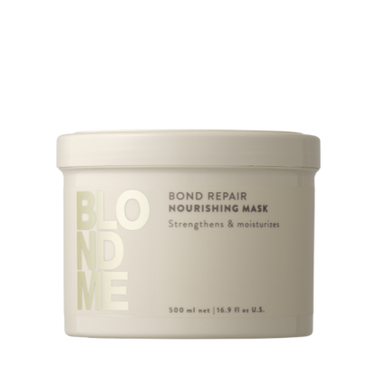 מסכה 'בונד ריפר' מזינה, מחזקת ומעניקה לחות לשיער בלונדיני מסדרת בלונדמי 500 מ"ל - שוורצקופף