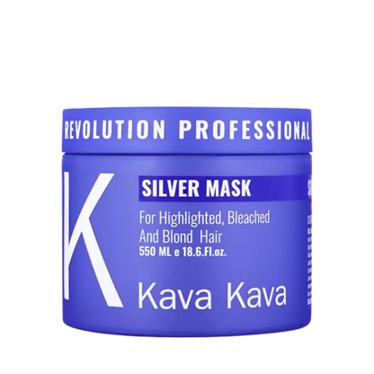 מסכת סילבר להזנה לשיער בלונד נעים למגע 500 מ"ל - Kava Kava