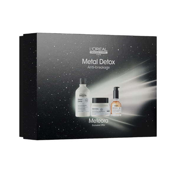 מארז שיקומי לשיער צבוע ומובהר מסדרת מטאל דיטוקס | L'Oréal Professionnel | 600ml