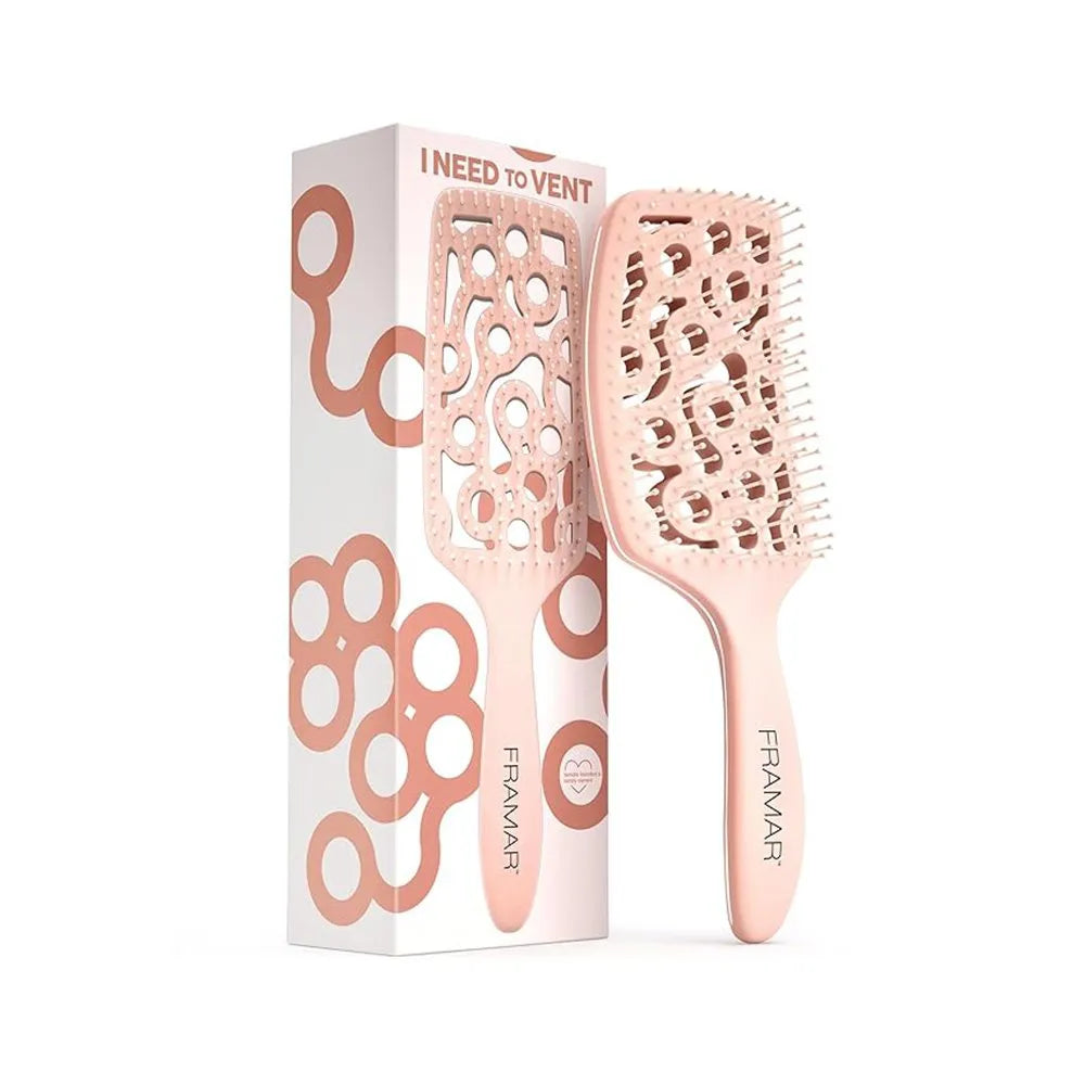 מברשת האווירודינמית לפתיחת קשרים ויבוש מהיר במיוחד בצבע ורוד - פרמר