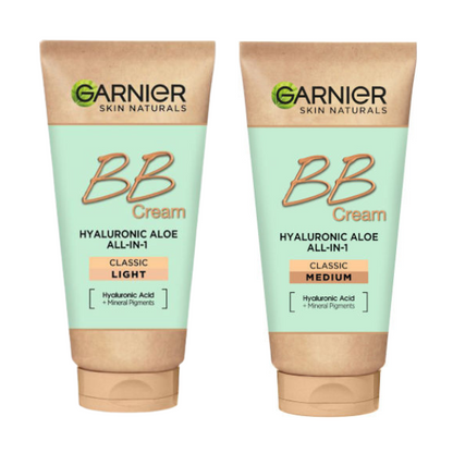 קרם לחות BB בתוספת גוון עם מקדם הגנה SPF15 לעור פנים רגיל 50 מ"ל - Garnier
