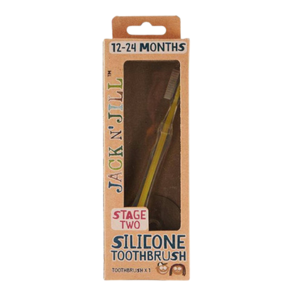מברשת שיניים סיליקון עם מגן בטיחות 'שלב 2' | Jack And Jill