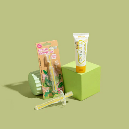 מברשת שיניים סיליקון עם מגן בטיחות 'שלב 2' | Jack And Jill