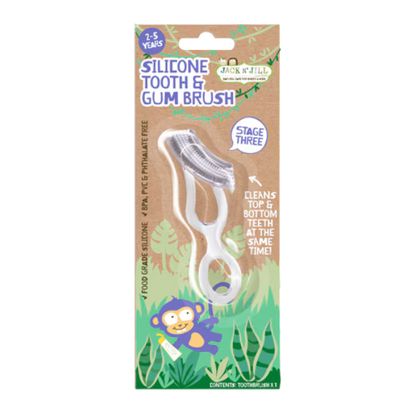 מברשת אצבע לשיניים ולחניכיים מסיליקון 'שלב 3' | Jack And Jill