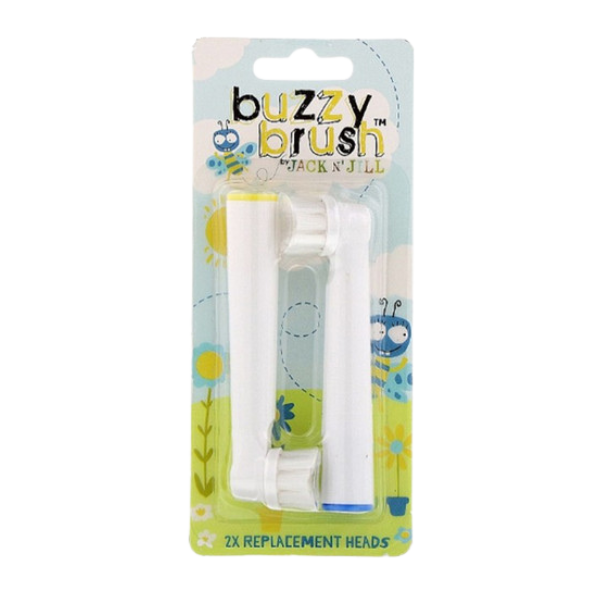 מארז 2 יח' ראשים חלופיים למברשת שיניים החשמלית 'באזי' | Jack And Jill