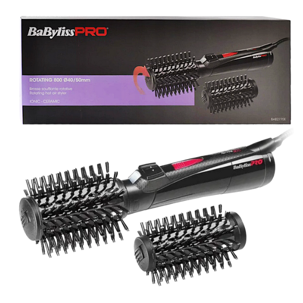 מברשת פן חשמלית מסתובבת מקצועית 800W - BaByliss Pro