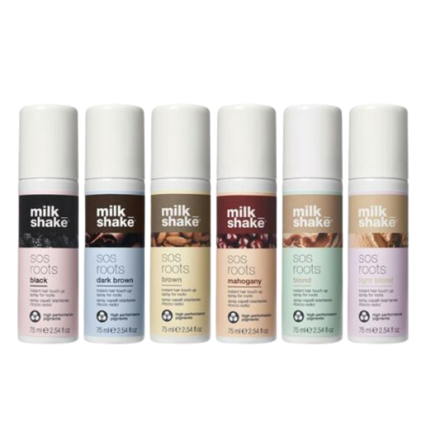 תרסיס צבע לכיסוי שורשי שיער לבן ואפור | 75 מ"ל | Milk_Shake