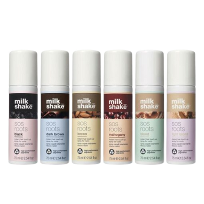 תרסיס צבע לכיסוי שורשי שיער לבן ואפור | 75 מ"ל | Milk_Shake