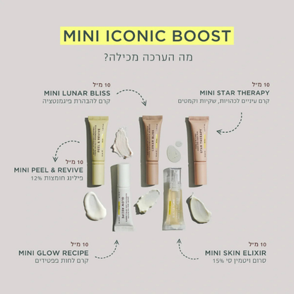 ערכת מיני לטיפוח פנים עם 5 מוצרים אייקוניים | 5 מוצרים | Iconix