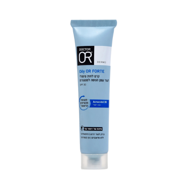 קרם לחות טיפולי spf-30 לעור שמן הנוטה לפצעונים מסדרת 'אוילי עור' 40 מ"ל - דוקטור עור