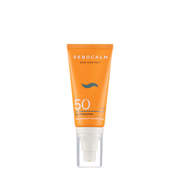 קרם הגנה מינרלי לפנים SPF50 לכל סוגי העור | 50 מ"ל | SeboCalm