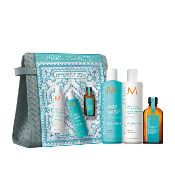 מארז חג להענקת לחות לכל סוגי השיער מסדרת 'הידריישן' | Moroccanoil