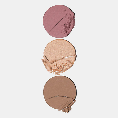 פלטה לפיסול הפנים 'סקאלפט אנד שיין' הכוללת סומק ברונזר והיילייטר - אינגלוט