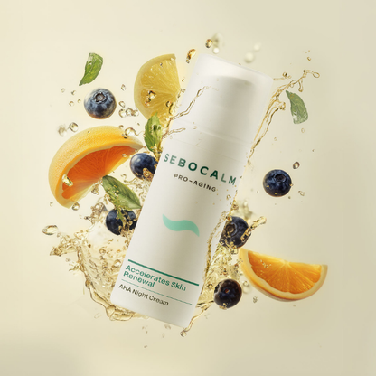 קרם לילה AHA להאצת התחדשות העור מסדרת 'פרו אייג'ינג' | 50 מ"ל | SeboCalm