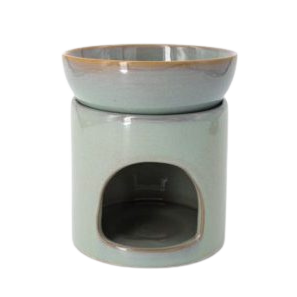 מבער שמנים אתריים מקרמיקה בגוון ירוק מרווה | Herbal Magic