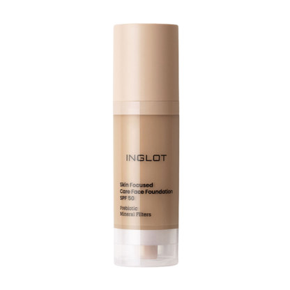 מייק-אפ עם מסנן הגנה SPF50 לכל סוגי העור | 30 מ"ל | Inglot