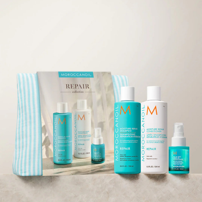 מארז אביב לשיקום שיער יבש ופגום מסדרת 'ריפייר' - מרוקן אויל