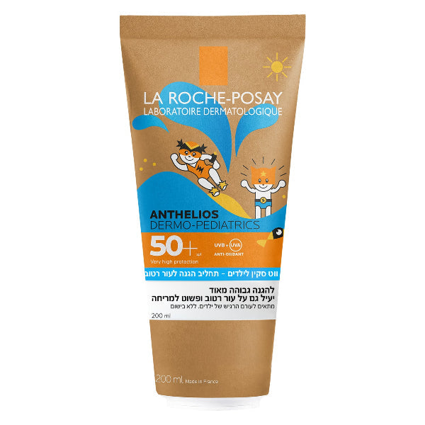 תחליב ג'ל עם מקדם הגנה SPF50+ לעור רטוב לילדים | 200 מ"ל | La Roche-Posay