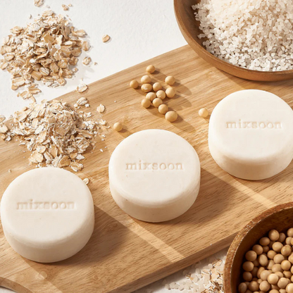 סבון מוצק לניקוי עמוק של עור הפנים מועשר בתמצית אורז 100 גרם | mixsoon