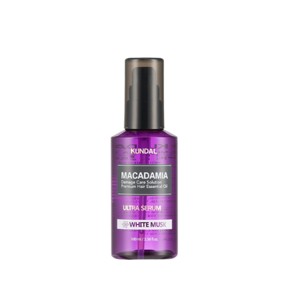 סרום לשיער יבש המעניק לחות ורכות אולטרה 'מקדמיה' 100 מ"ל | KUNDAL