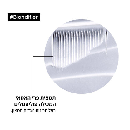 מסכת לשיער המעניקה זוהר וברק טהור לכל סוגי הבלונד מסדרת 'בלונדיפייר' 500 מ"ל - L'Oréal Professionnel