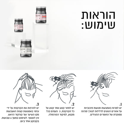 אמפולות לטיפול בקרקפת רגישה והפחתת אי נוחות בקרקפת מסדרת 'ג'נסיס' 10 יחידות - Kérastase