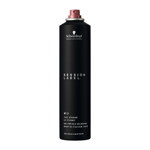 ספריי 'דה סטרונג' לעיצוב השיער בעל אחיזה חזקה מסדרת 'סשן לייבל' 300 מ"ל - שוורצקופף