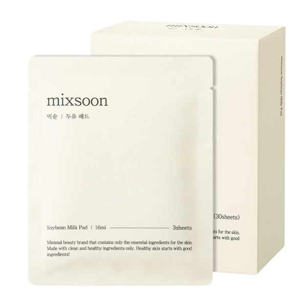 מסכת חלב סויה להזנת עור הפנים | 10 יחידות | Mixsoon