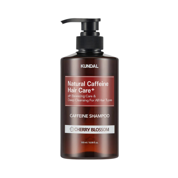 שמפו ללא מלחים 'קפאין' לניקוי עמוק ומניעת נשירה 500 מ"ל | KUNDAL