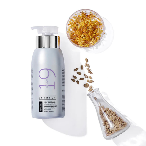 שמפו סילבר ללא מלחים לנטרול גוונים צהובים בשיער מובהר | 1000 מ"ל | Biotop