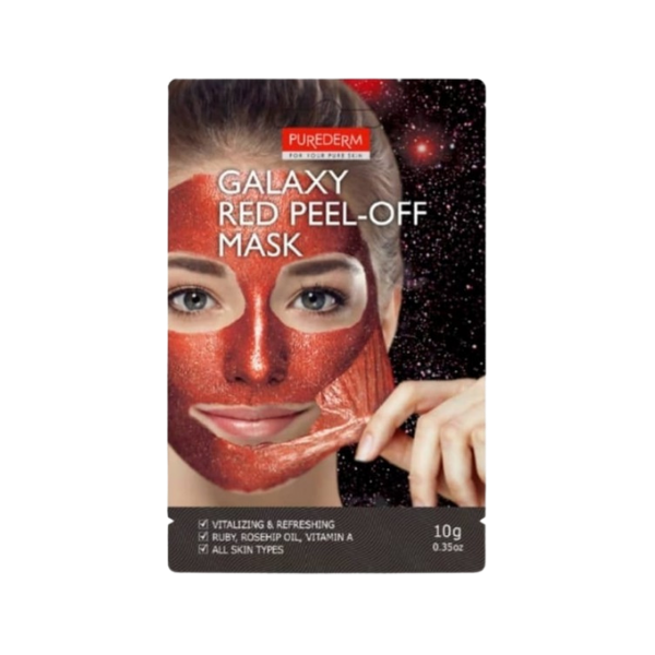 מסכת פילינג מתקלפת אדומה לחידוש עור הפנים | 10 גרם | Purederm