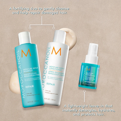 מארז אביב לשיקום שיער יבש ופגום מסדרת 'ריפייר' - מרוקן אויל