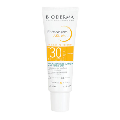 קרם הגנה SPF30 לעור הנוטה לאקנה ופצעונים בעור הפנים מסדרת 'פוטודרם' 40 מ"ל | Bioderma