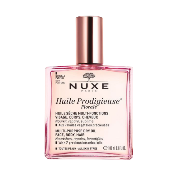 שמן רב שימושי בניחוח פרחים 'huile prodigieuse florale' לעור הפנים, הגוף ולשיער 100 מ"ל - Nuxe