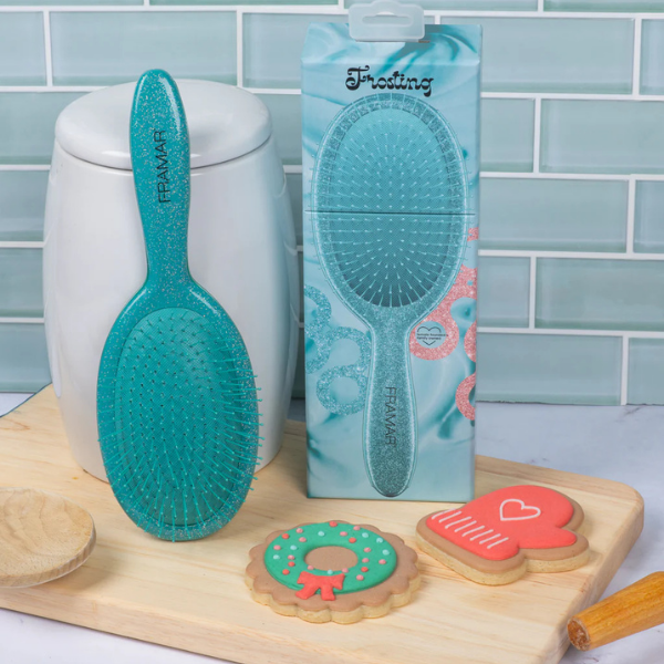 מברשת להתרת קשרים בצבע ירוק מנצנץ | פרמר