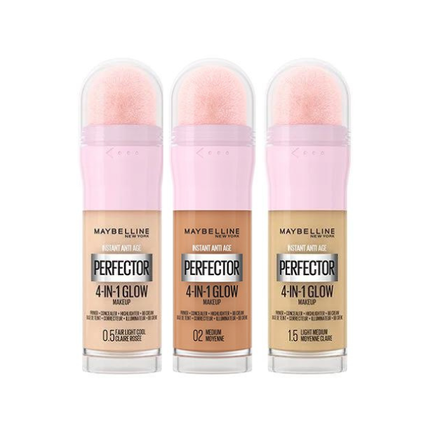 מייק אפ 4 ב-1 גלואו פרפקטור לאיפור מושלם | Maybelline